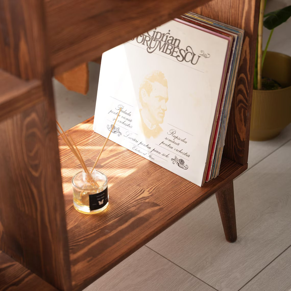 Large Record Player Stand