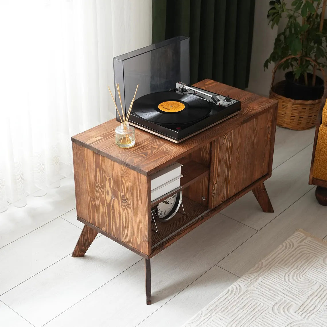 Large Record Player Stand