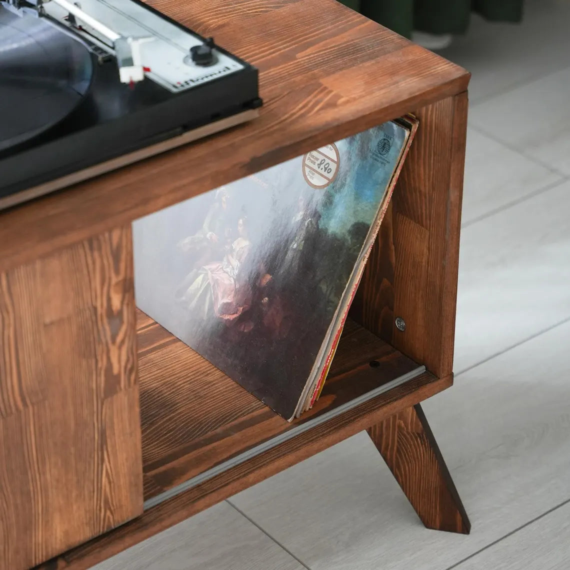 Large Record Player Stand