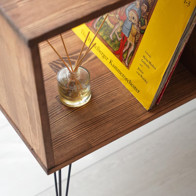 Rustic Record Player Table