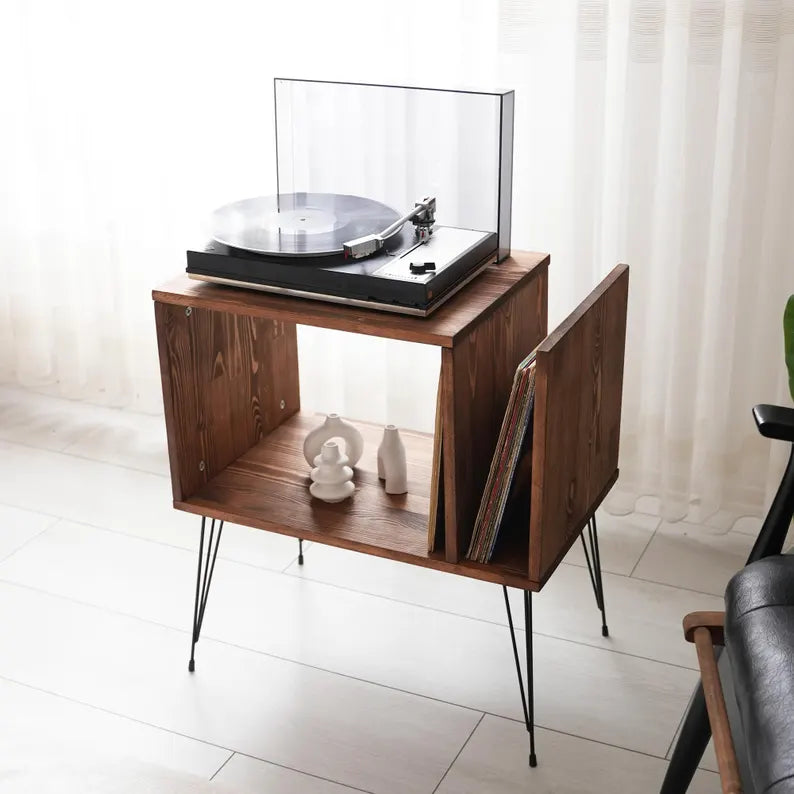Large Record Player Stand
