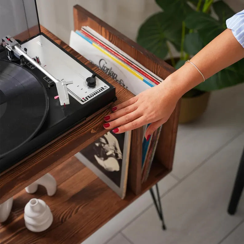 Large Record Player Stand