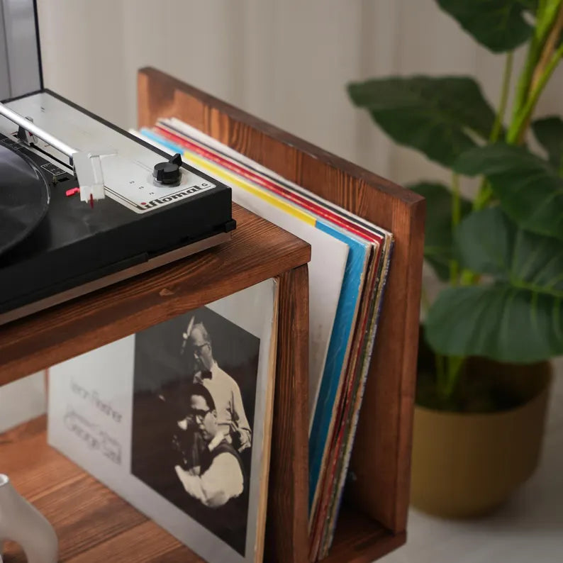 Large Record Player Stand