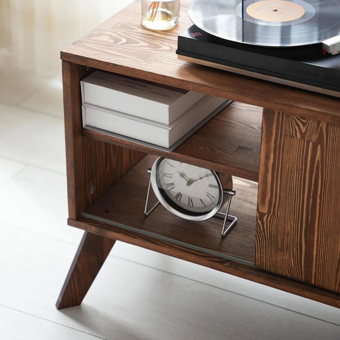 Large Record Player Stand
