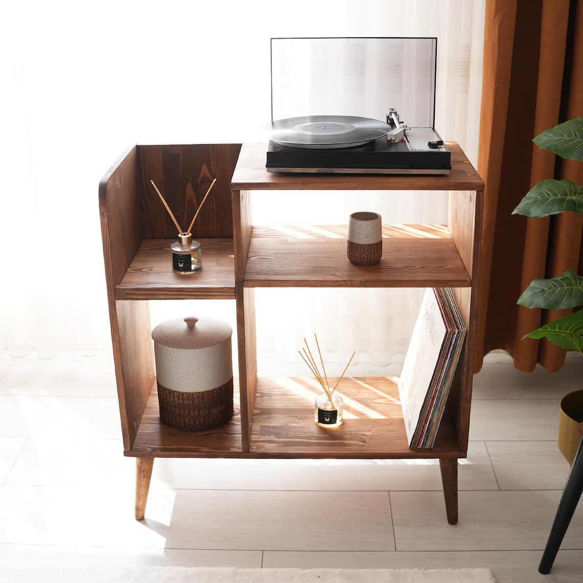 Large Record Player Stand