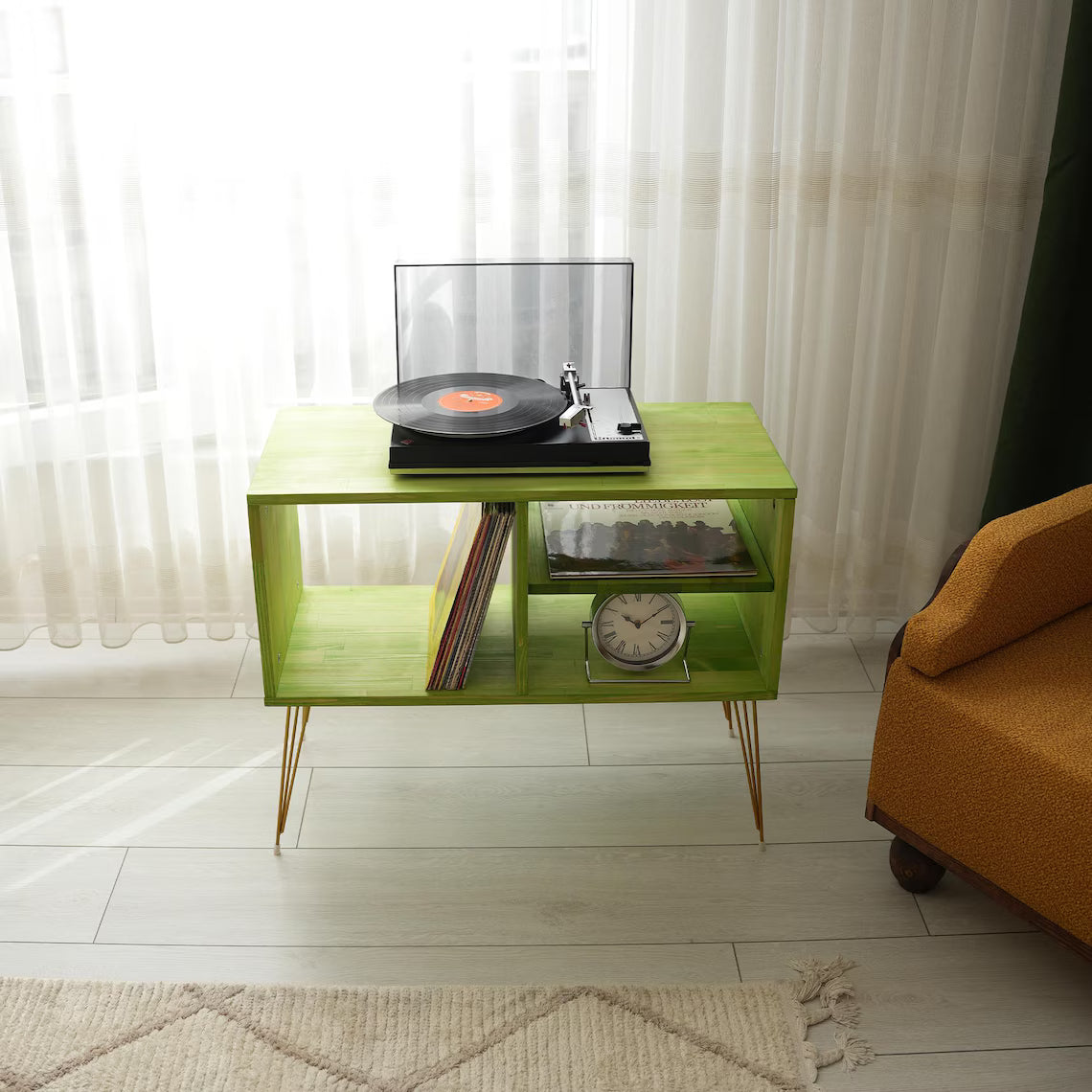 Vinyl Record Player Table