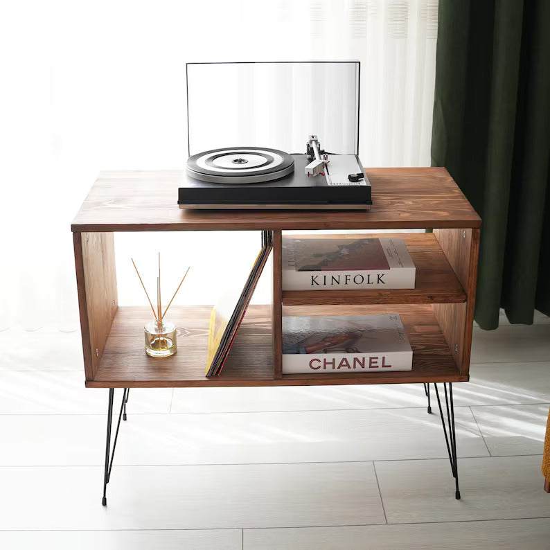 Rustic Record Player Table